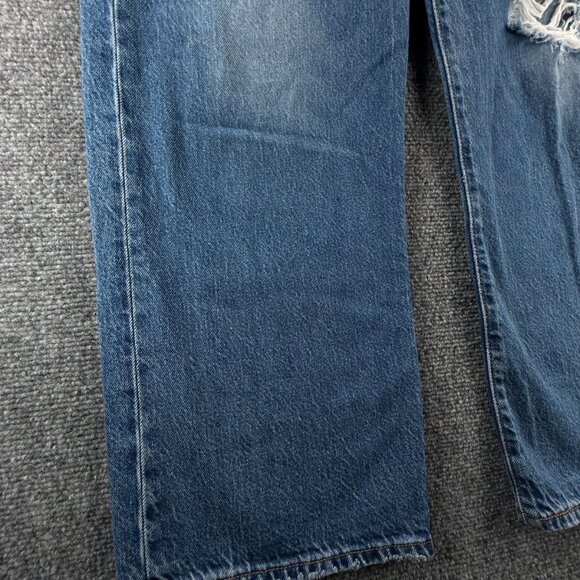 Levis Premium Ribcage Straight Ankle Denim Jeans Women Soft Cotton ACTL 30X27 - Picture 5 of 16